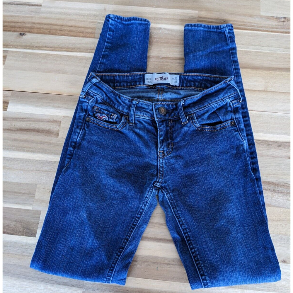 Hollister Jeans Womens 23 Blue Medium Wash Skinny Casual Classic Denim
